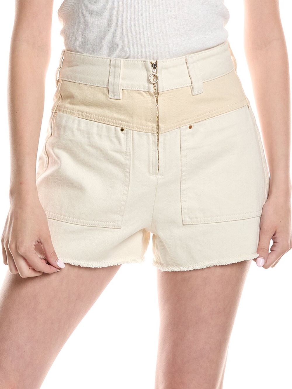 NWT Ba&sh Cdavid Shorts - Ecru White - Size 2 (Medium)